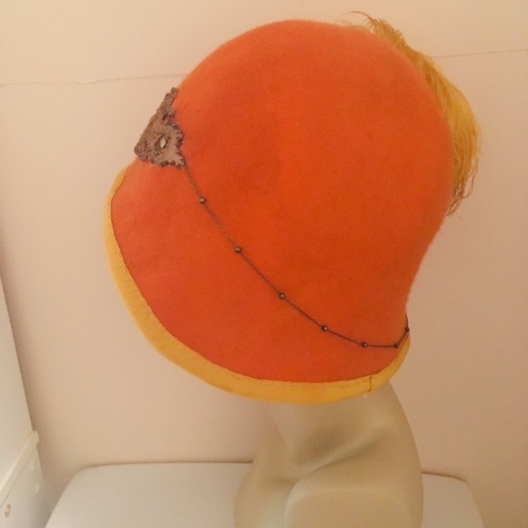 1920s style cloche hat handmade and sewn - Picture 6 of 7